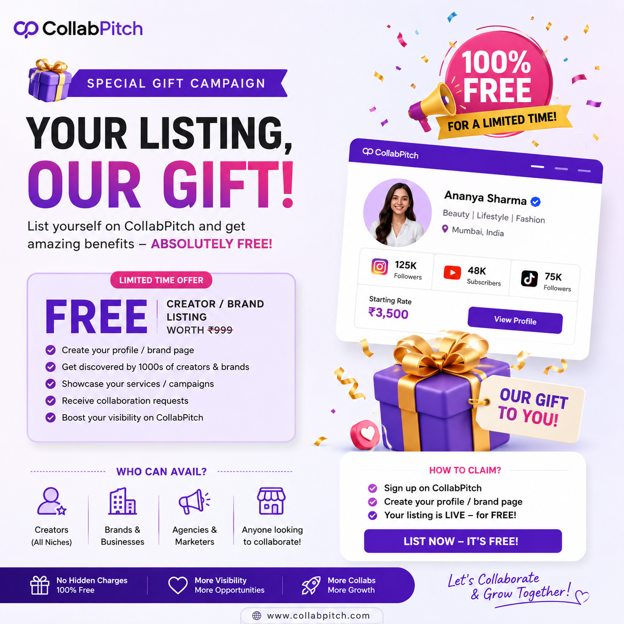 CollabPitch campaign example