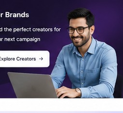 Brand manager reviewing creators